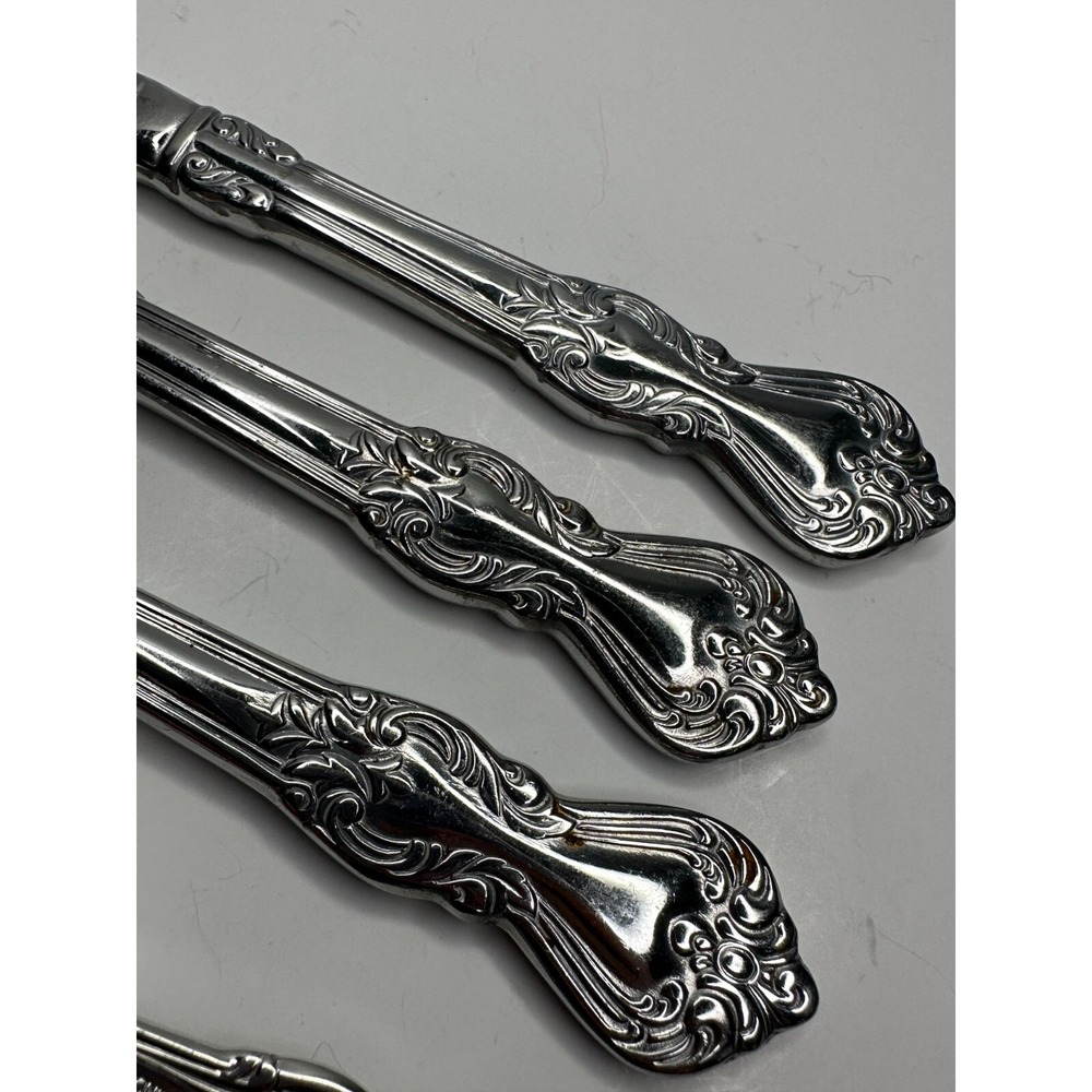 Reed & Barton Duchess of Malbough  Stainless Flatware 3 Dinner Knives 1 Teaspoon